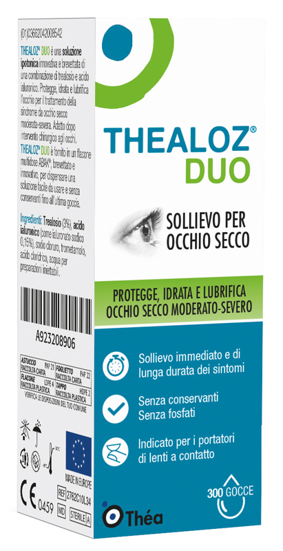THEALOZ DUO SOLUZIONE OCULARE FLACONE 10 ML
