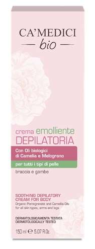 CA'MEDICI BIO CREMA DEPILATORIA EMOLLIENTE MELOGRANO E CAMELIA 150 ML