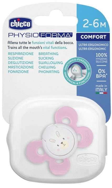 CHICCO SUCCHIETTO COMFORT GIRL IN SILICONE 0-6 MESI 1 PEZZO