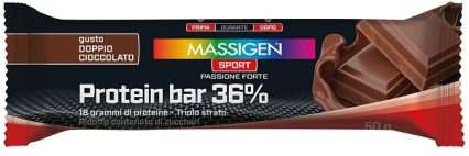 MASSIGEN SPORT PROTEIN BARRETTA 36% DOPPIO CIOCCOLATO 35 G