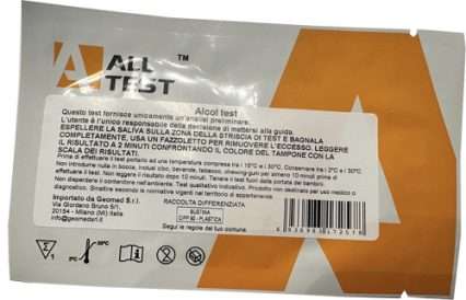 ALLTEST ALCOHOL SELFTEST RAPIDO DETERMINAZIONE SEMI-QUANTITATIVA DI ALCOL NELLA SALIVA 1 PEZZO