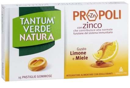 TANTUM VERDE NATURA 15 PASTIGLIE GOMMOSE LIMONE & MIELE