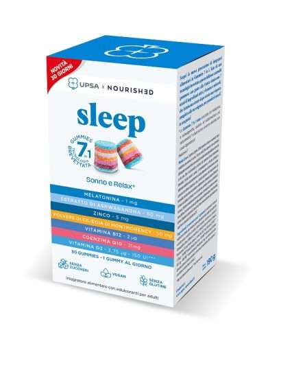UPSA X NOURISHED SLEEP 30 GIORNI NUOVA FORMULAZIONE 30 GUMMIES