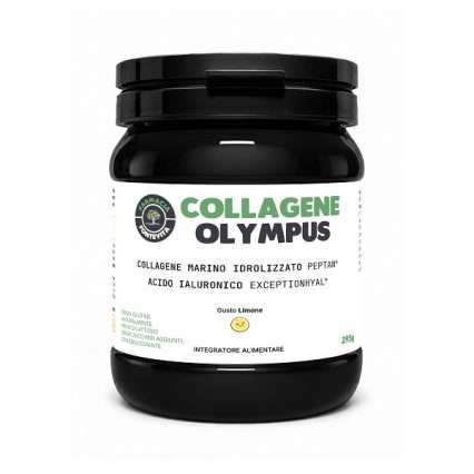 COLLAGENE OLYMPUS 295 G GUSTO LIMONE SENZA GLUTINE NATURALMENTE PRIVO DI LATTOSIO SENZA ZUCCHERI AGGIUNTI CON EDULCORANTE