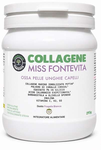 COLLAGENE MISS FONTEVITA 295 G SENZA GLUTINE NATURALMENTE PRIVO DI LATTOSIO CON EDULCORANTE STEVIA