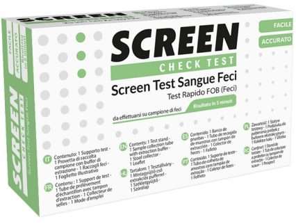 SCREEN TEST RAPIDO PRESENZA DI SANGUE OCCULTO NELLE FECI SCREEN TEST FOB