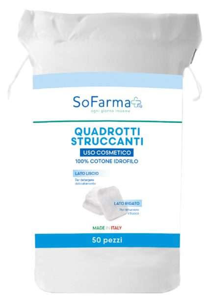 QUADROTTI STRUCCANTI 50 PEZZI SOFARMAPIU'