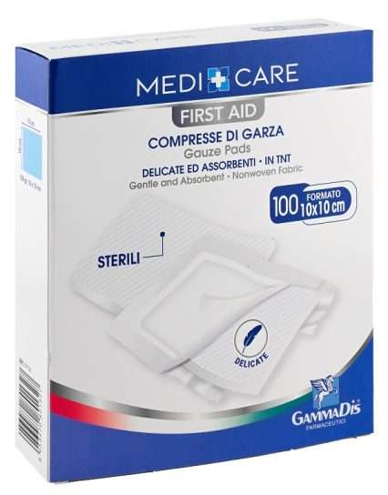 GARZA MEDICARE TNT 10X10 CM 100 PEZZI