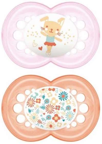 MAM SUCCHIETTO ORIGINAL 16+ SILICONE FEMMINA 2 PEZZI