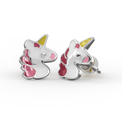 BIOJOUX BJT737 ORECCHINI UNICORN STAINLESS STEEL