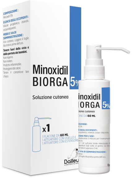 MINOXIDIL BIORGA*SOL CUT60ML5%