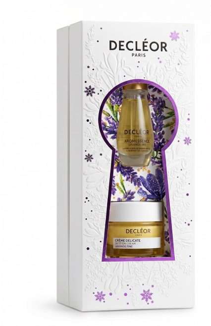 DECLEOR KIT LAVANDE IRIS XMAS 26 1 AROMESSENCE SERUM HUILES ESSENTIELLES 15 ML + 1 CREME DELICATE FINE 50 ML