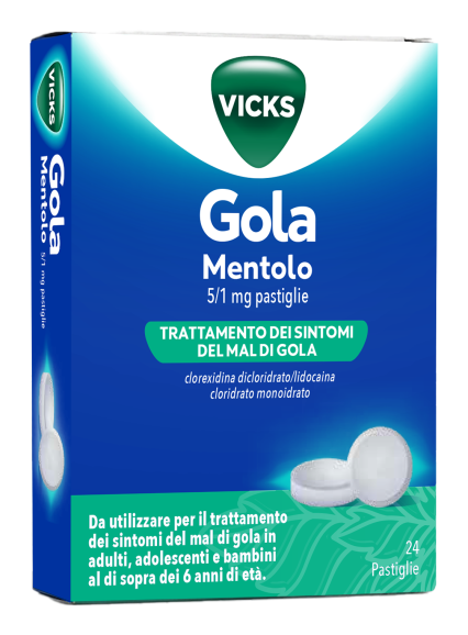 VICKS GOLA*24PAST 5+1MG MENTOL